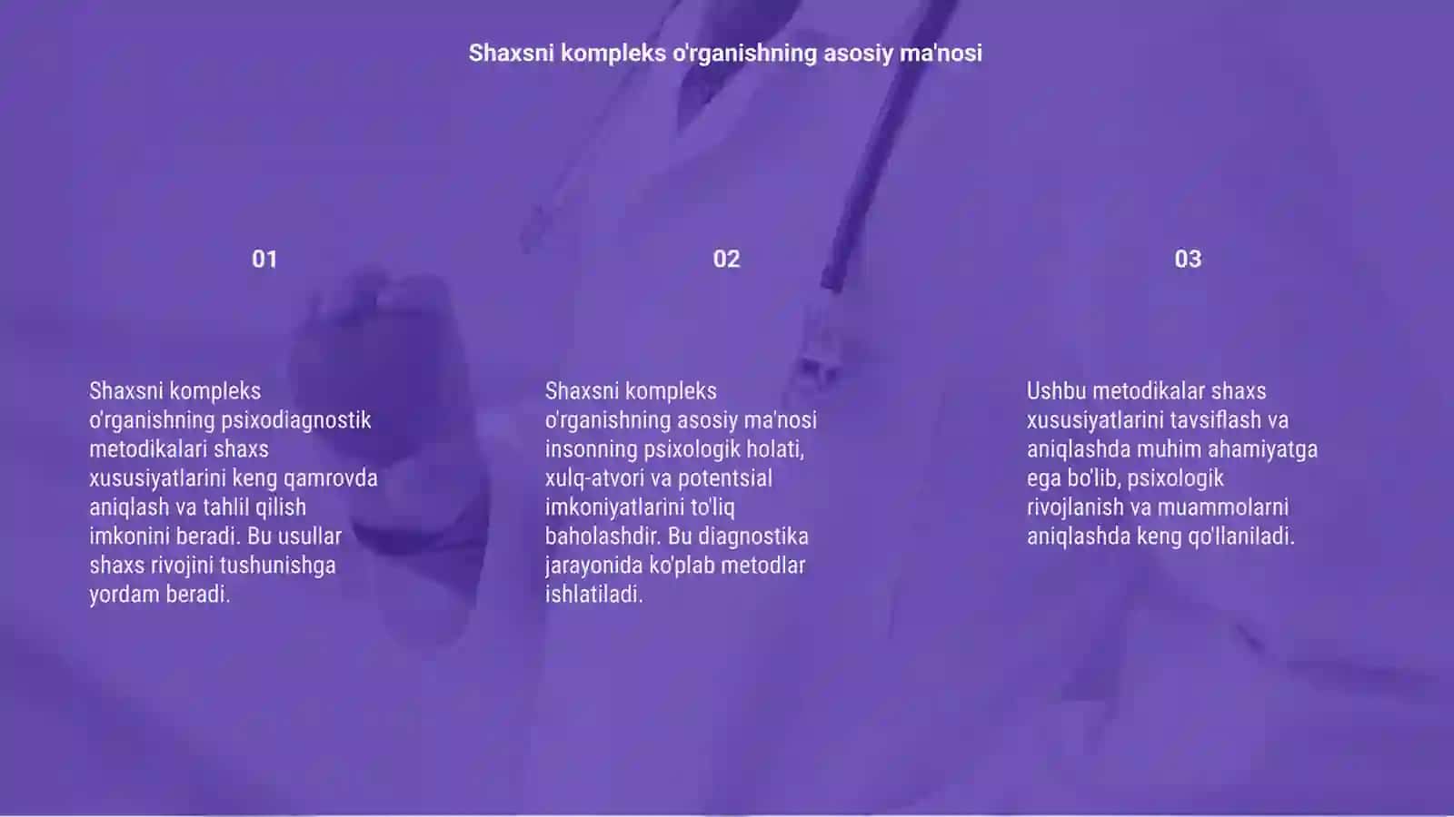 Shaxsni kompleks o'rganishning psixodiagnostik metodikalari 3