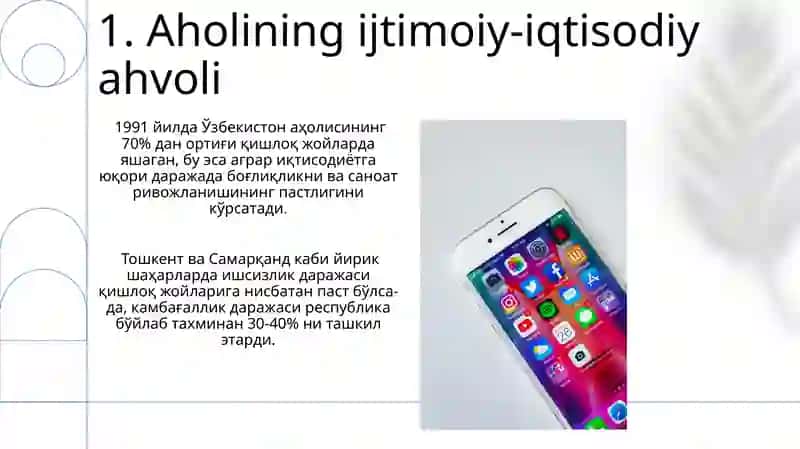Mustaqillik Arafasida Oʻzbekiston da iqtisodiy ijtimoiy jarayonlar 3