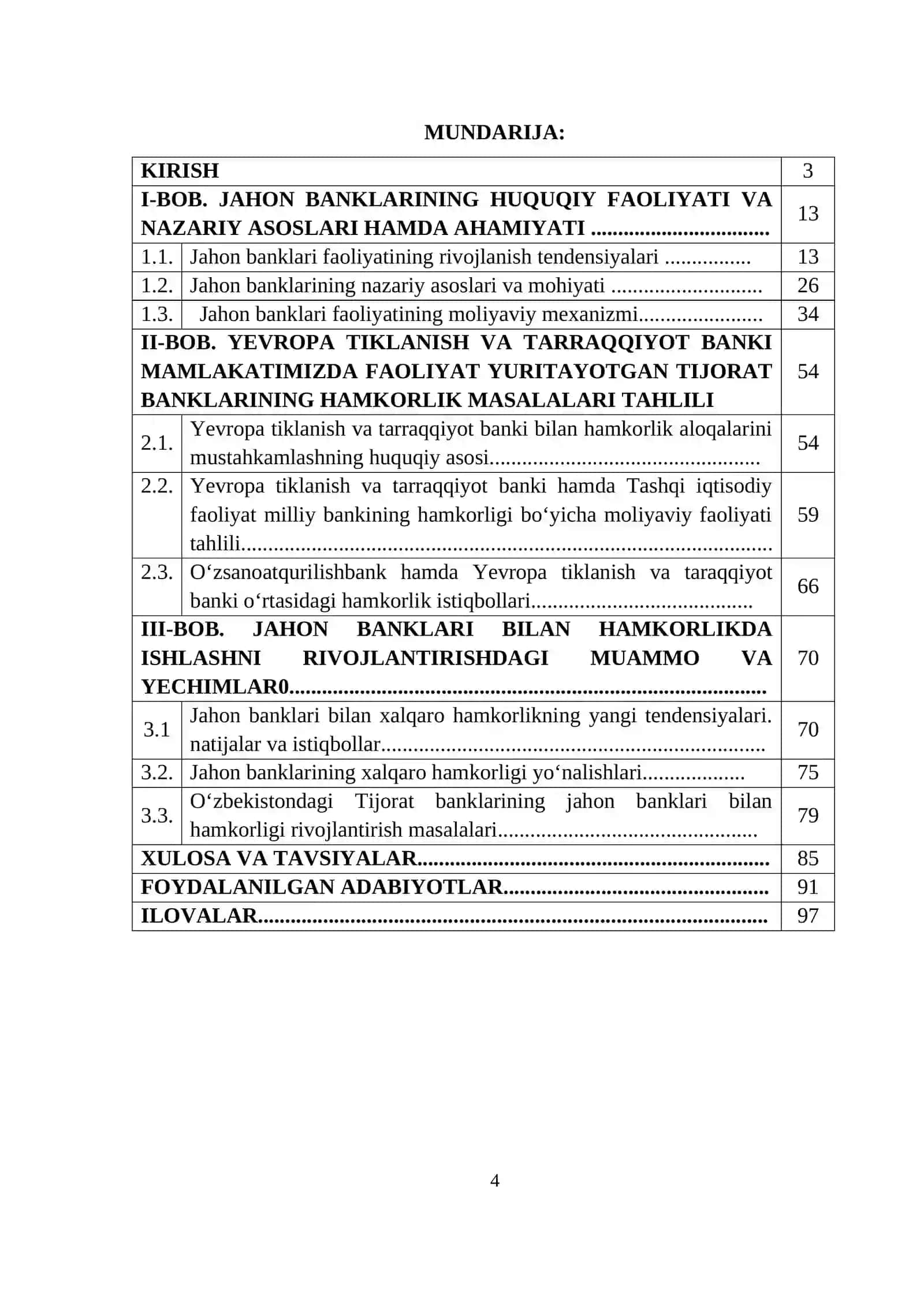 JAHON BANKLARI BILAN HAMKORLIKDA ISHLASHNI RIVOJLANTIRISH YO‘LLARI 3