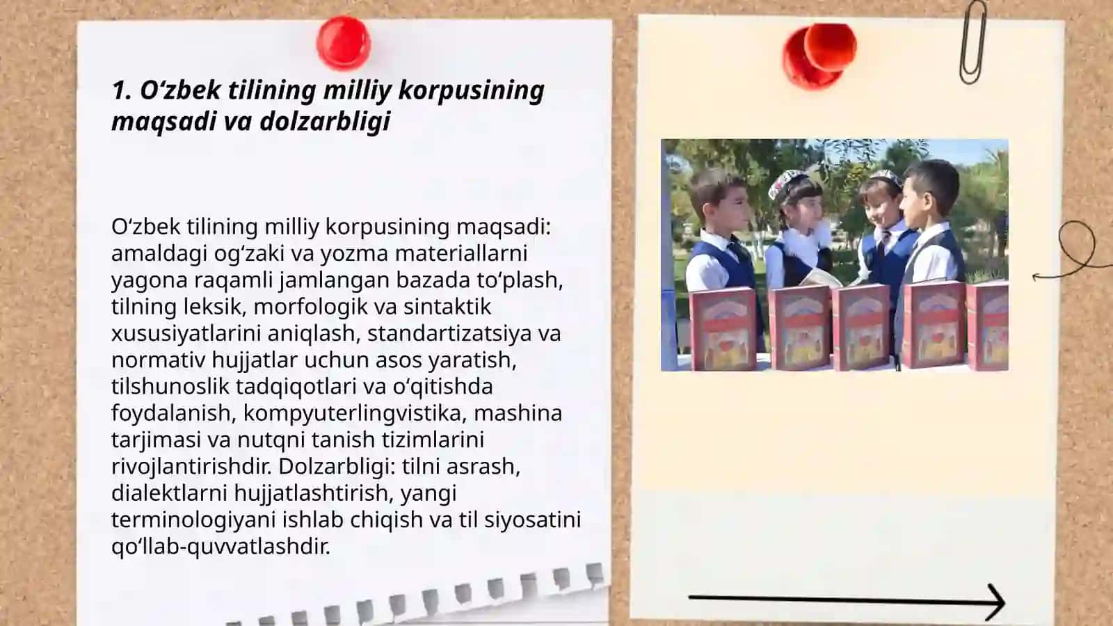 Oʻzbek tilining milliy korpusini yaratish dolzarb vazifa 3