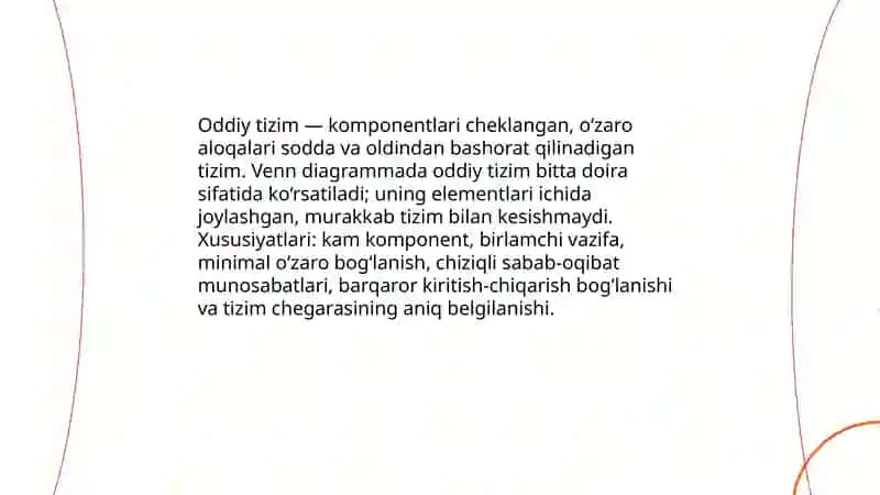 Oddiy va murakkab tizim Ven diagrammasi 3