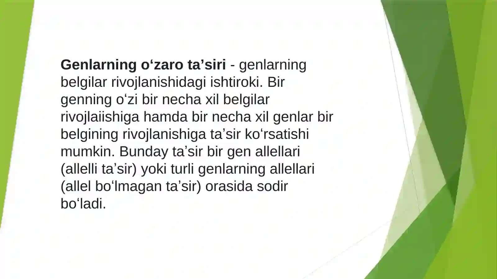 GENLARNING KOMBINERLANGAN TIPDA TA`SIRIDA MIQDOR BELGILARINING IRSIYLANISHI 3