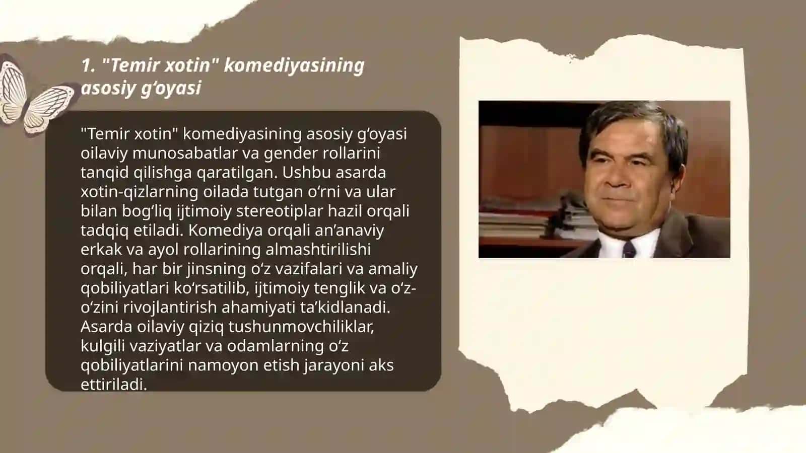 Temir xotin komediyasi umumiy tahlili 3