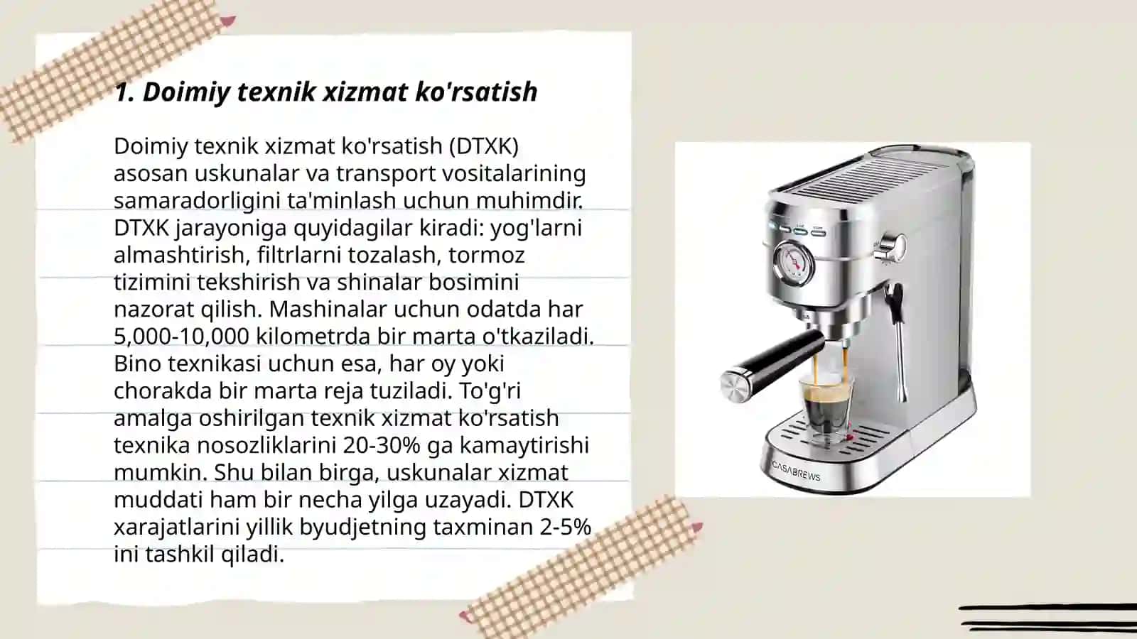Doimiy texnik xizmat ko'rsatish 3