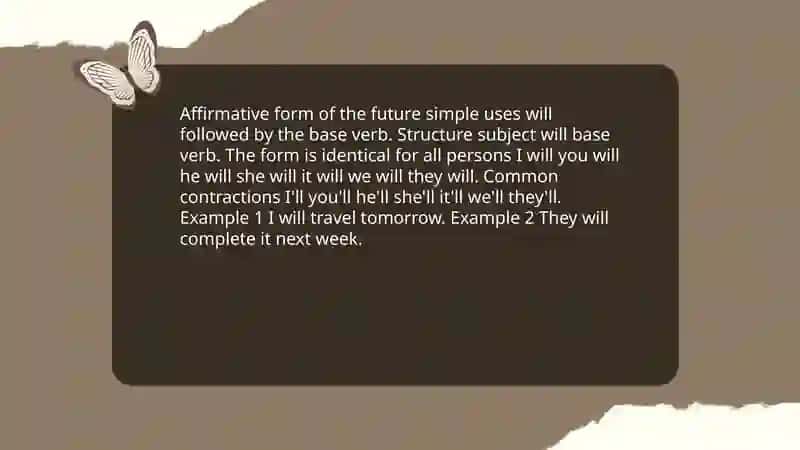 Future simple tense 3