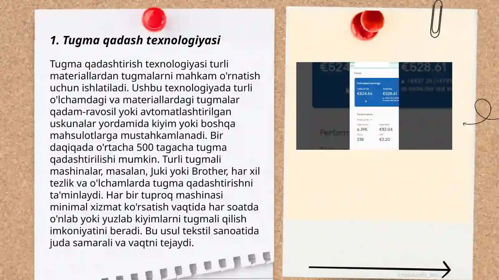 Tugma qadash metodikasi 3