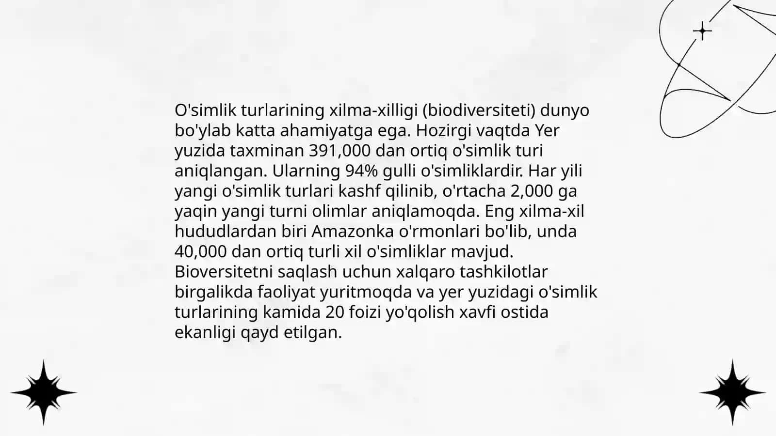 O’simlik va hayvonot dunyosining bioxilma-xilligi 3