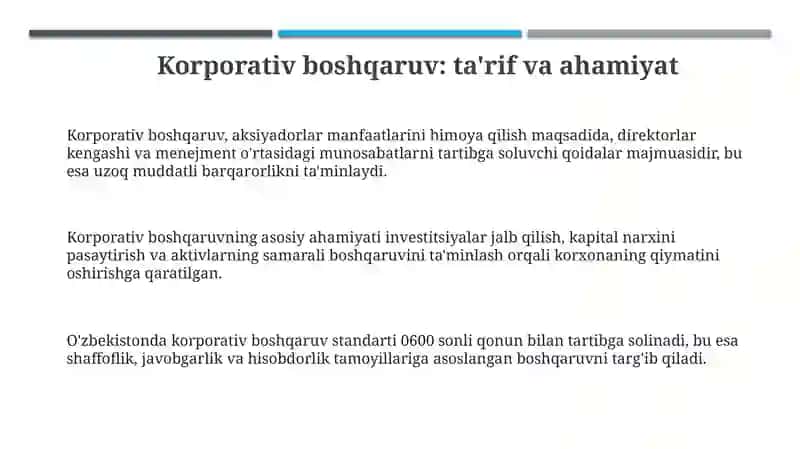 Korporativ boshqaruv 3