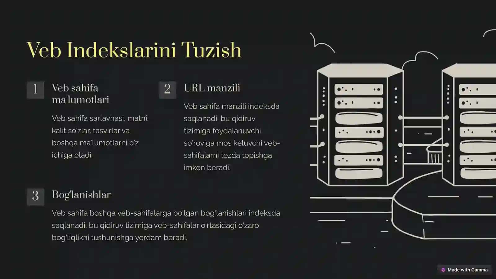 Veb skanerlash va indekslar. Brauzer xususiyatlari. Crawler arxitekturasi 3