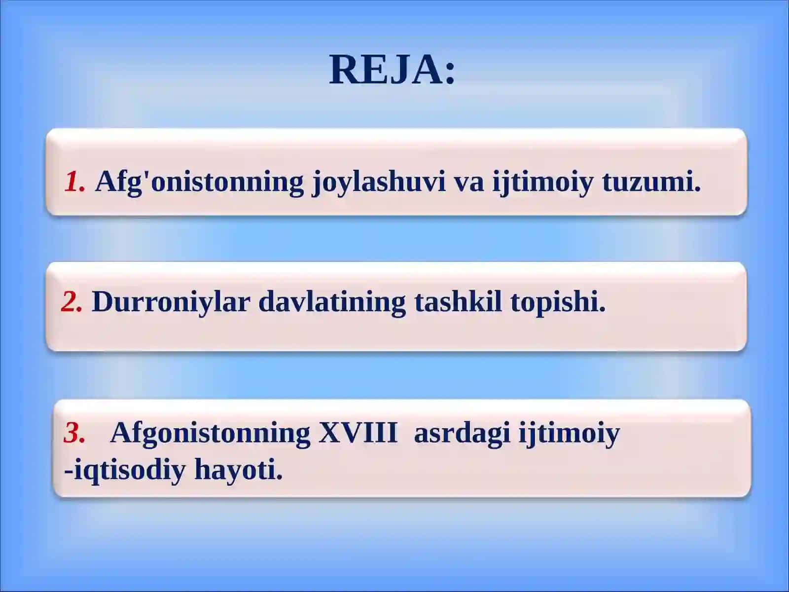 XVIII asrda Afgʻonistonda ijtimoiy-iqtisodiy vaziyat va davlat tuzumi 3