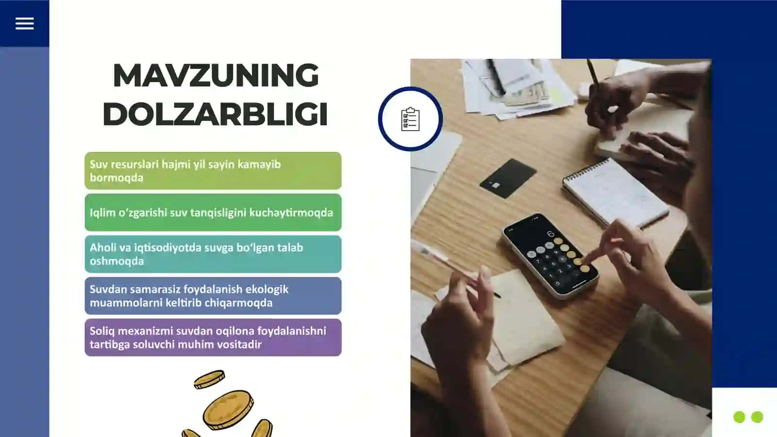 Suv resurslaridan foydalanganlik uchun soliqning stavkalari 3