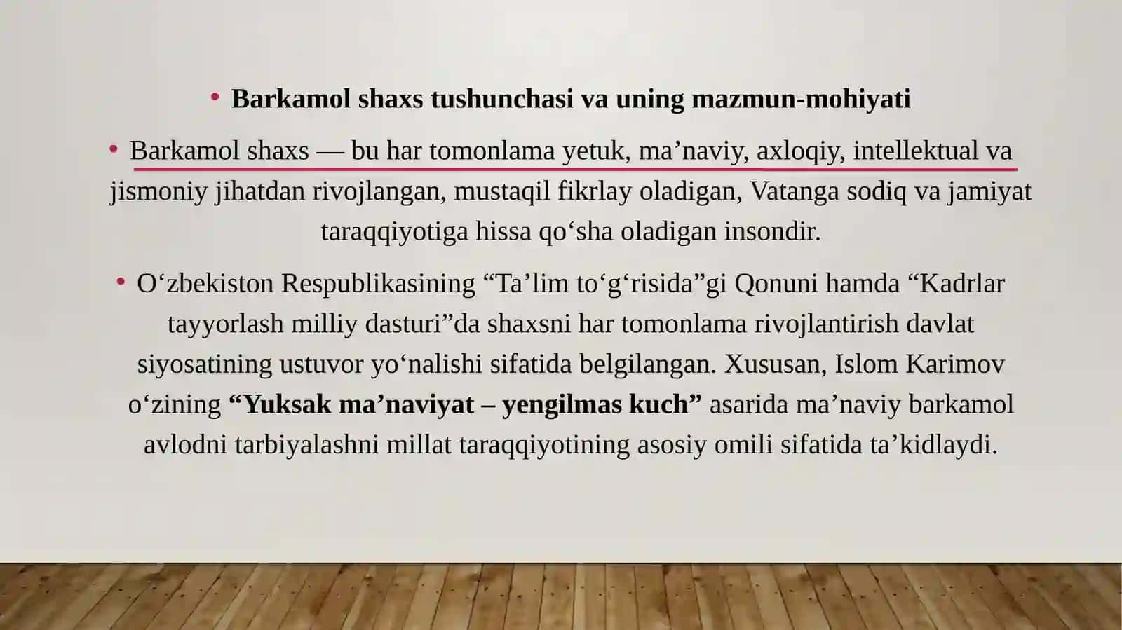 Hozirgi kunda barkamol shaxsiy tarbiyalash muammolari 3
