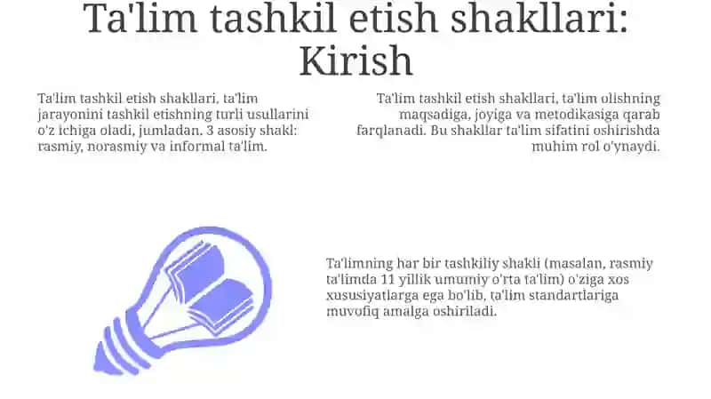 Talimni tashkil etish shakllari va turlari 3