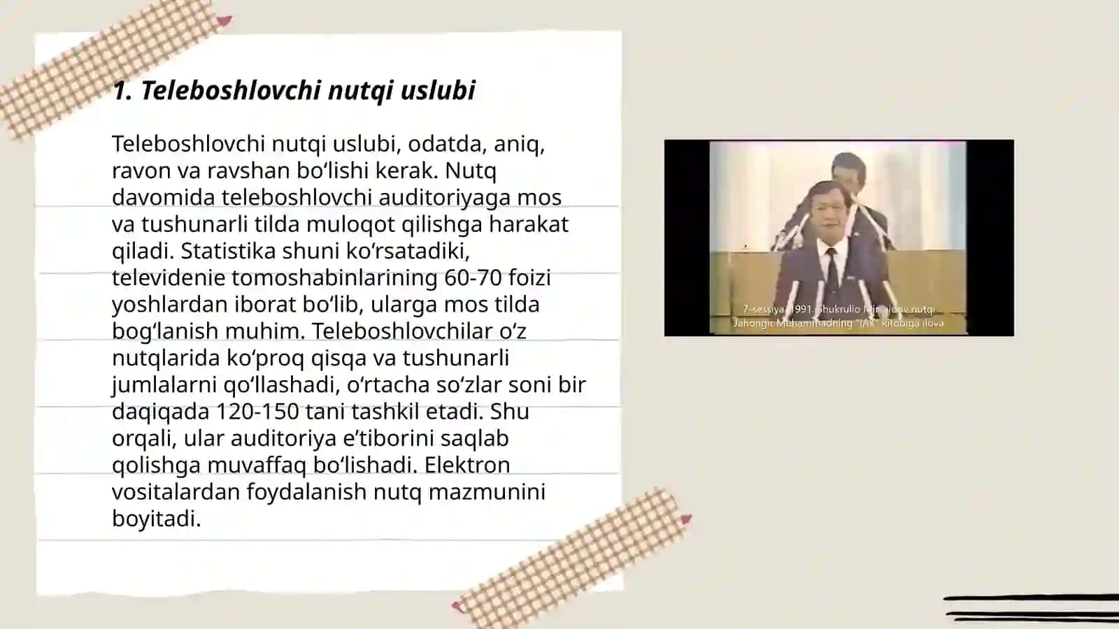 Teleboshlovchi nutqi; mahorat va muammo 3
