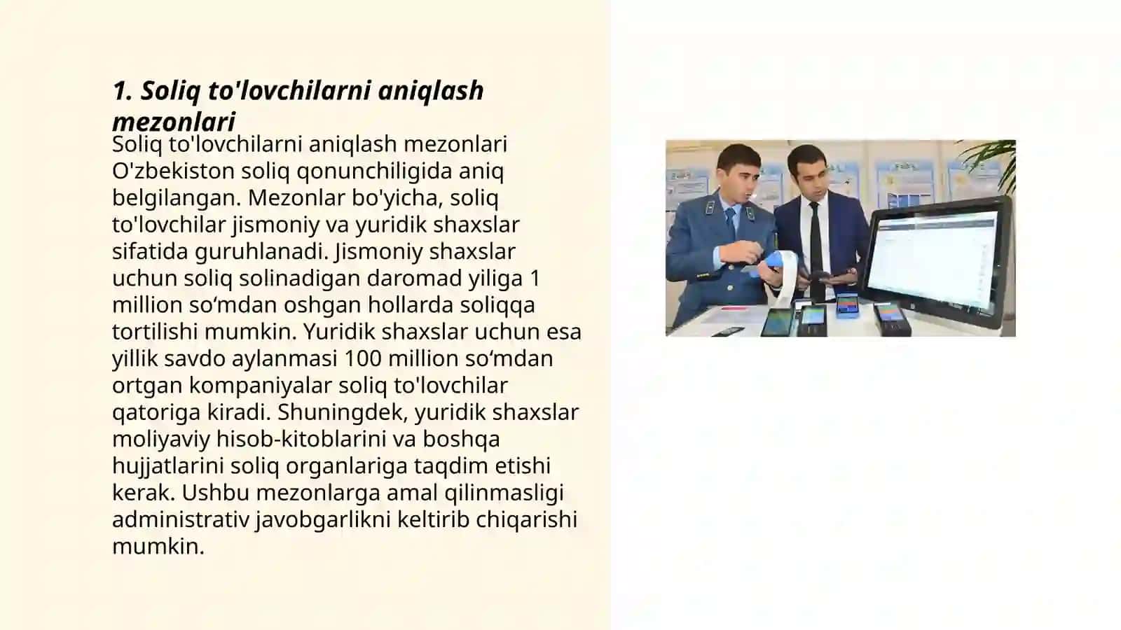 Qo’shilgan qiymat solig’i: soliq to’lovchilar va soliq solish ob’ekti 3