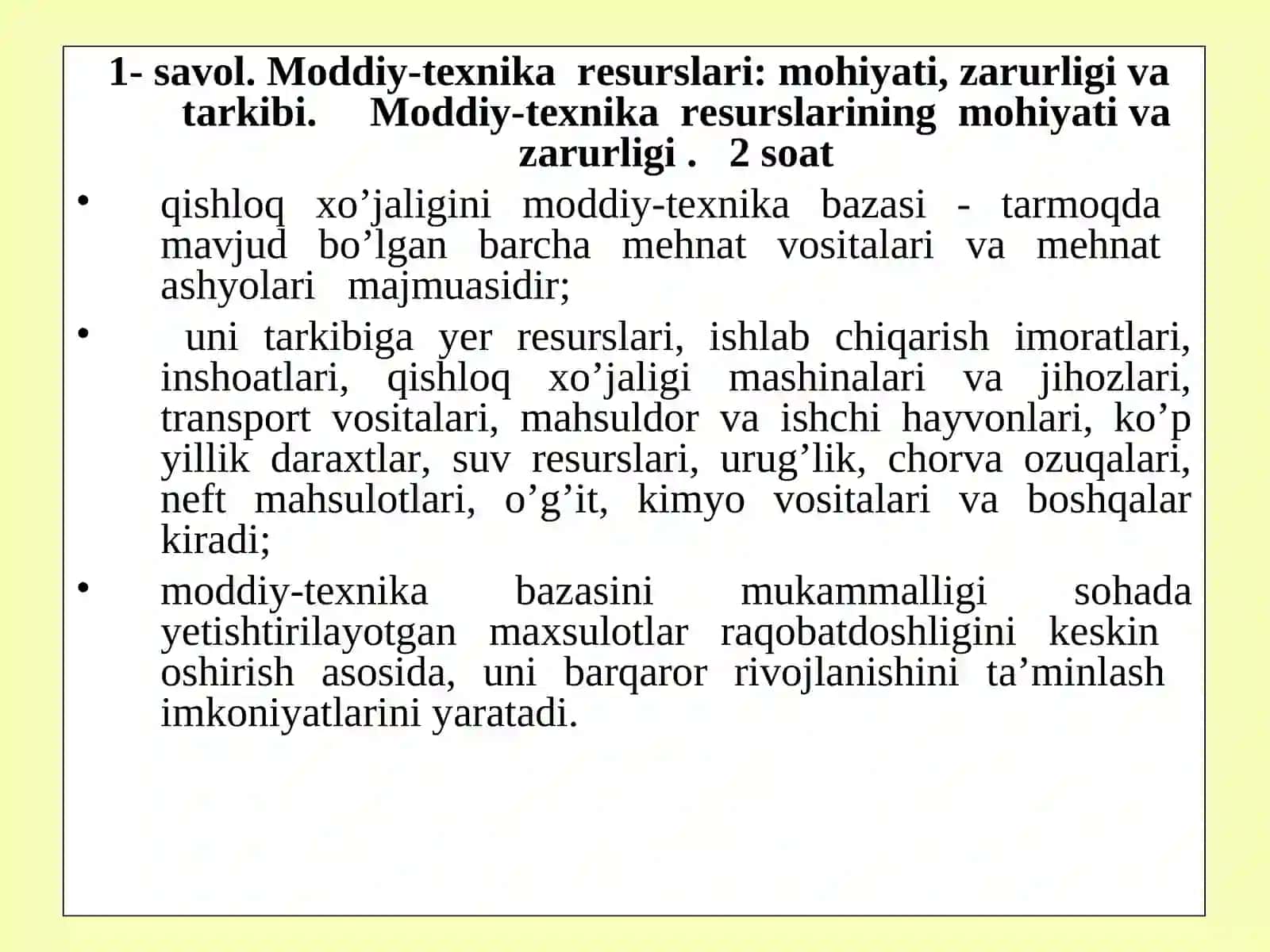 Qishloq xo‘jaligi ishlab chiqarishida moddiy-texnika ta’minoti xizmatini samarali tashkil etishning dolzarb masalalari 3