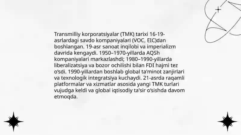 Transmilliy korporatsiyalarning globallashuvi 3