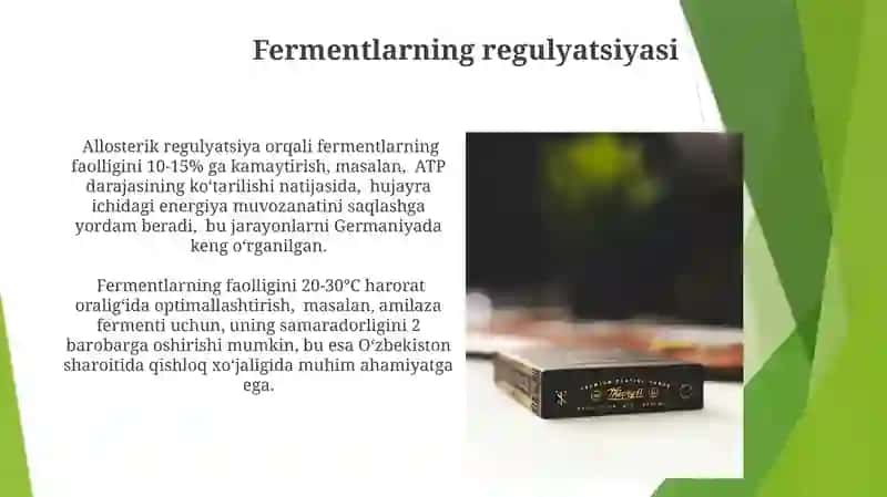 Kataliz nazariyalari. Fermentativ kataliz 3