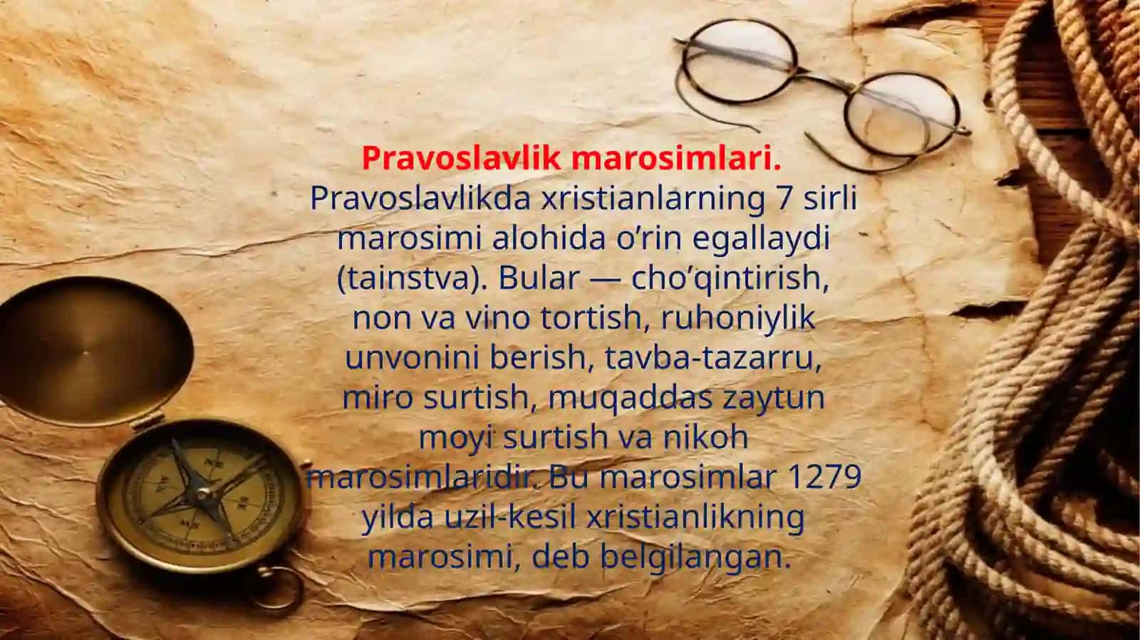 XRISTIANLIKDAGI ASOSIY DINIY MAROSIMLAR,AQIDALAR VA BAYRAMLAR 3
