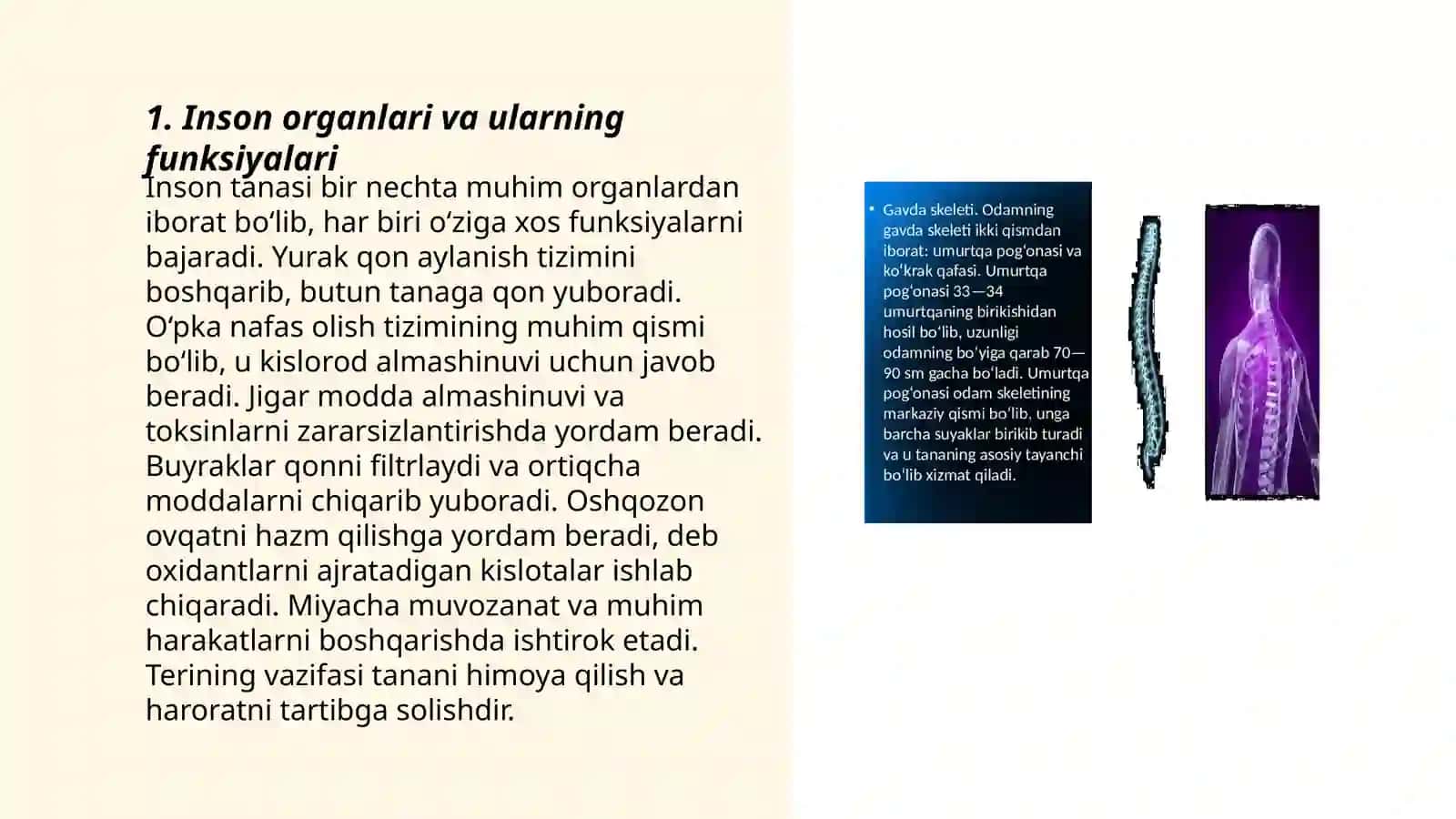 Odamlar organizmining tuzilishi va salomatligi 3