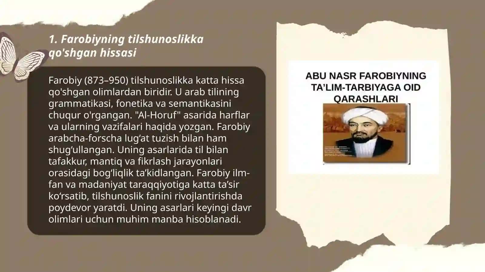 Abu Nasr Farobiyning tilshunoslikka oid asarlari tahlili 3
