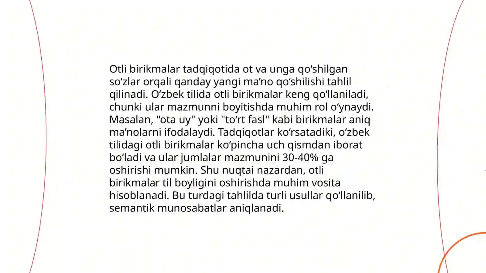 Otli va fe'lliy birikmalar 3