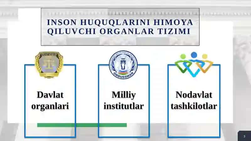 Inson huquqlarini himoya qiluvchi davlat organlari 3