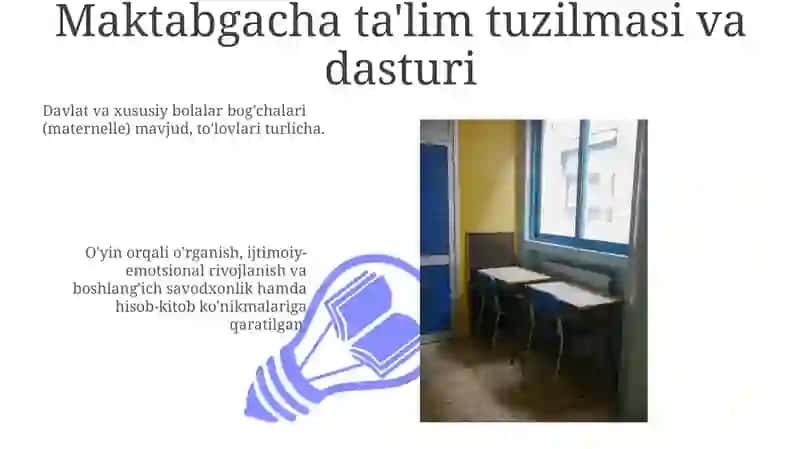 Xorij maktabgacha taʼlim tizimida fransiya 3