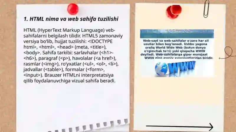 HTML fayllar yaratish 3