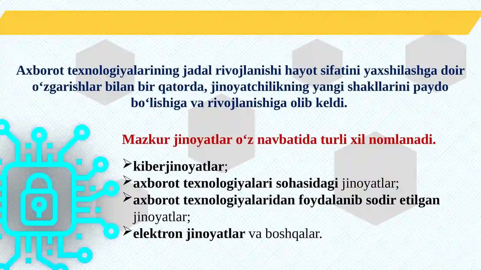 JINOYATLARNI TERGOV QILISH XUSUSIYATLARI 3