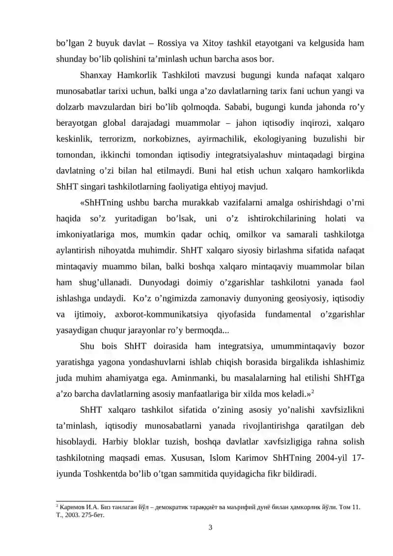 SHXT DOIRASIDA IQTISODIY HAMKORLIK MUAMMO VA ISTIQBOLLAR 3