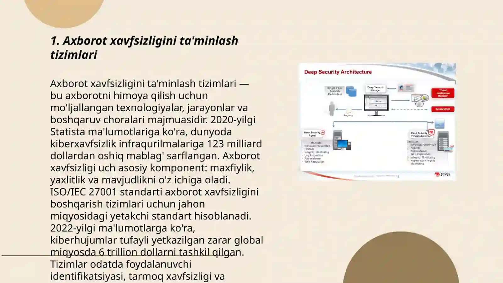 Axborot xavfsizligini ta'minlash tizimlari 3