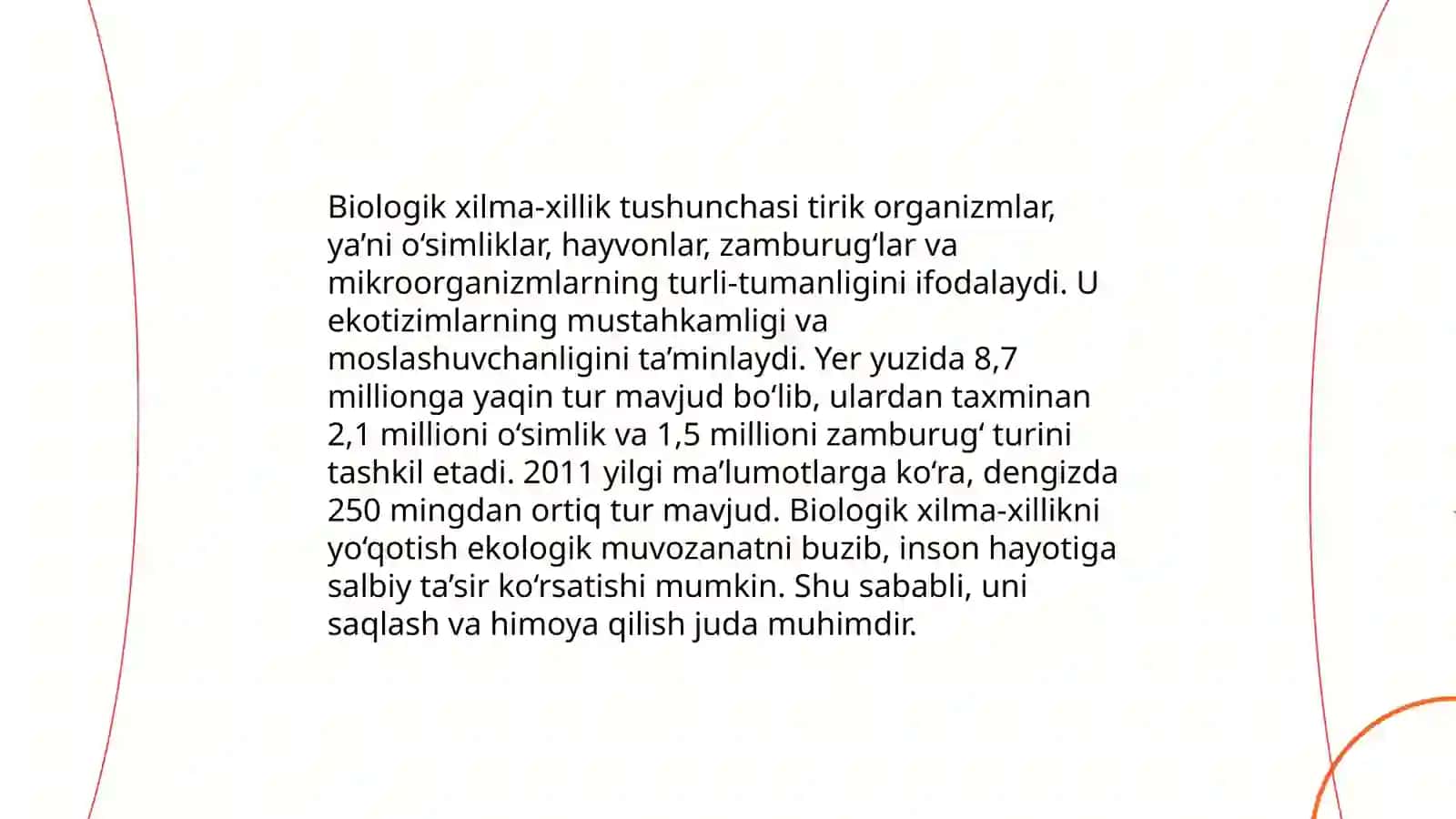Biologik xilma-xillikni muhofaza qilish muommolarini oʻrganish 3