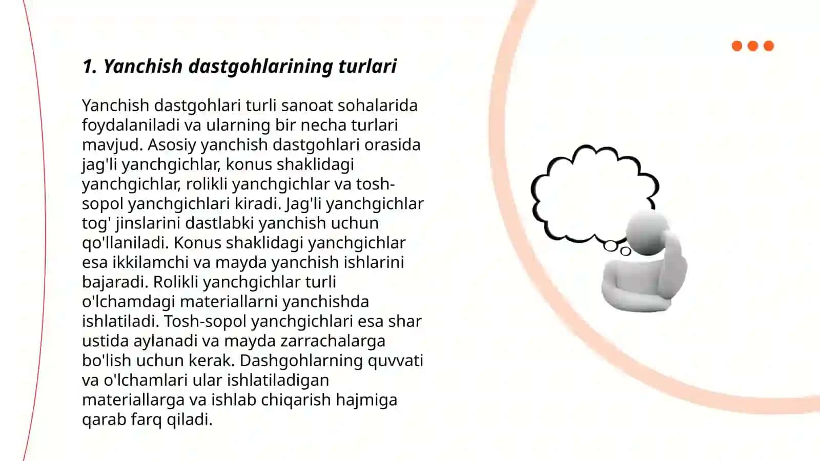 Metallurgiyada Yanchish Dastgohlari haqida 3
