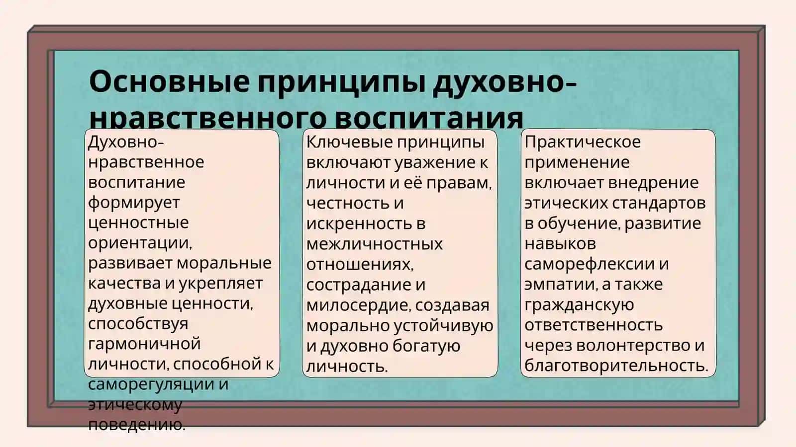 Практические задания применения духовно-нравственного воспитания 3