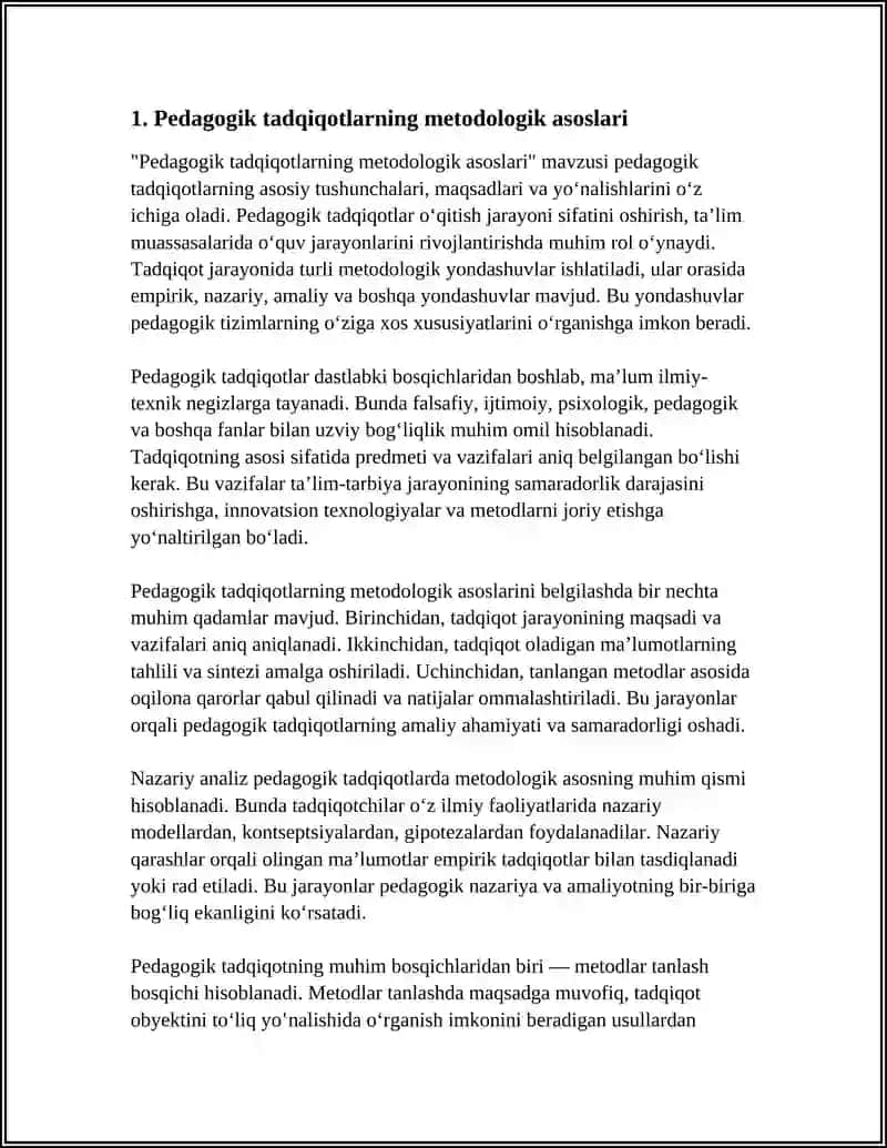 PEDAGOGIK TADQIQOTLARNING METODOLOGIK APPARATI VA SIFAT MEZONLARI 3