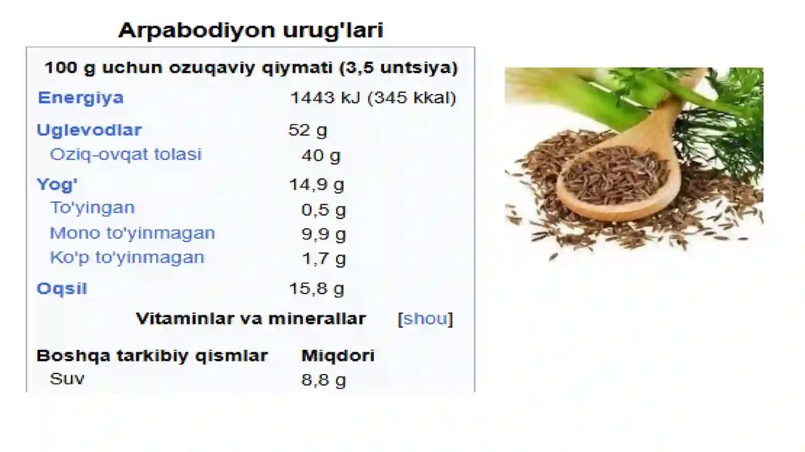 Arpabodiyon ahamiyati, biologiyasi 3