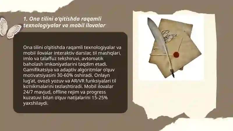 Ona tili sohasining innovatsion yangiliklari haqida taqdimot 3