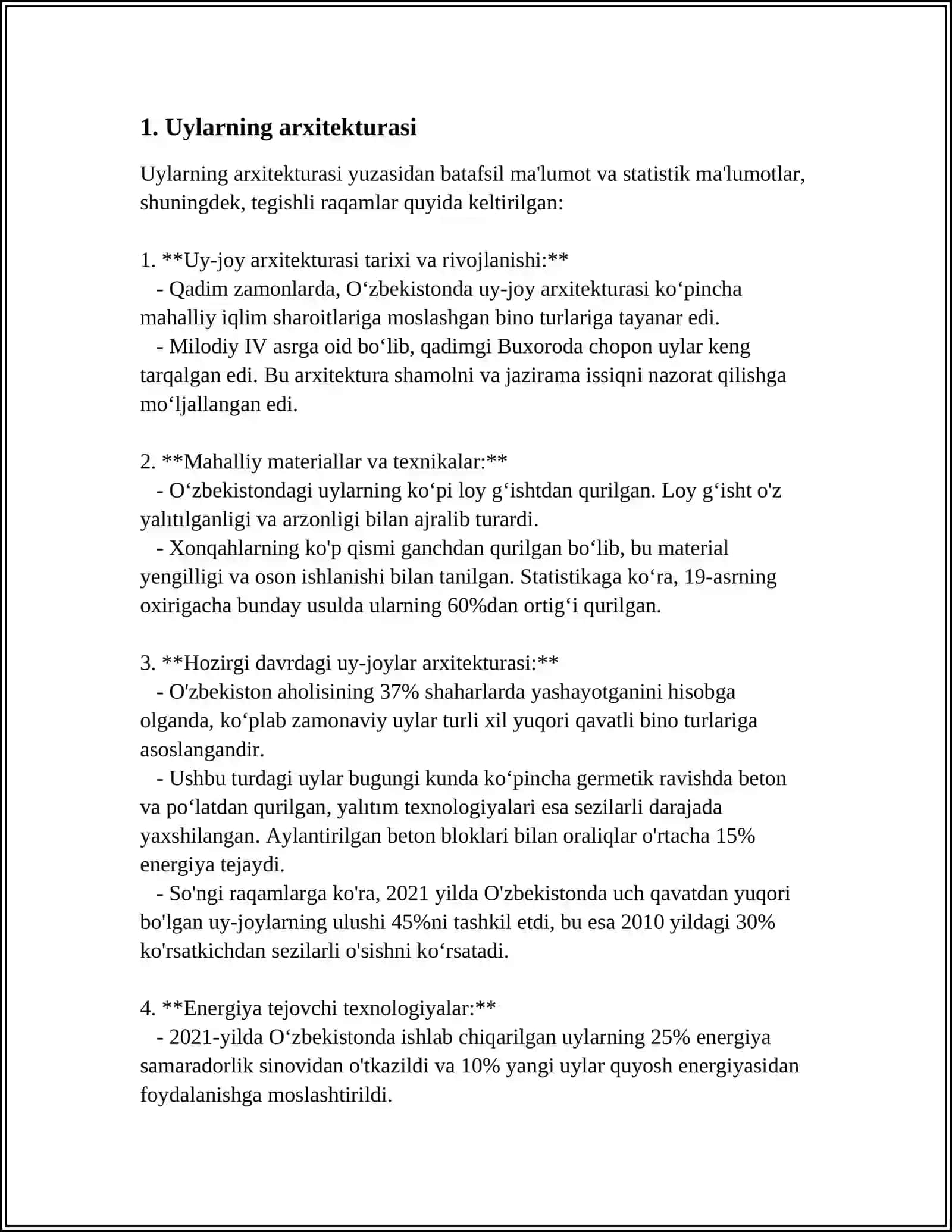 Uylar arxitekturasi va materiallari 3