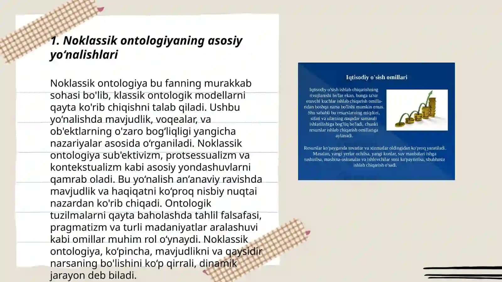 Noklassik ontologiyaning yoʻnalishlari va mohiyati 3