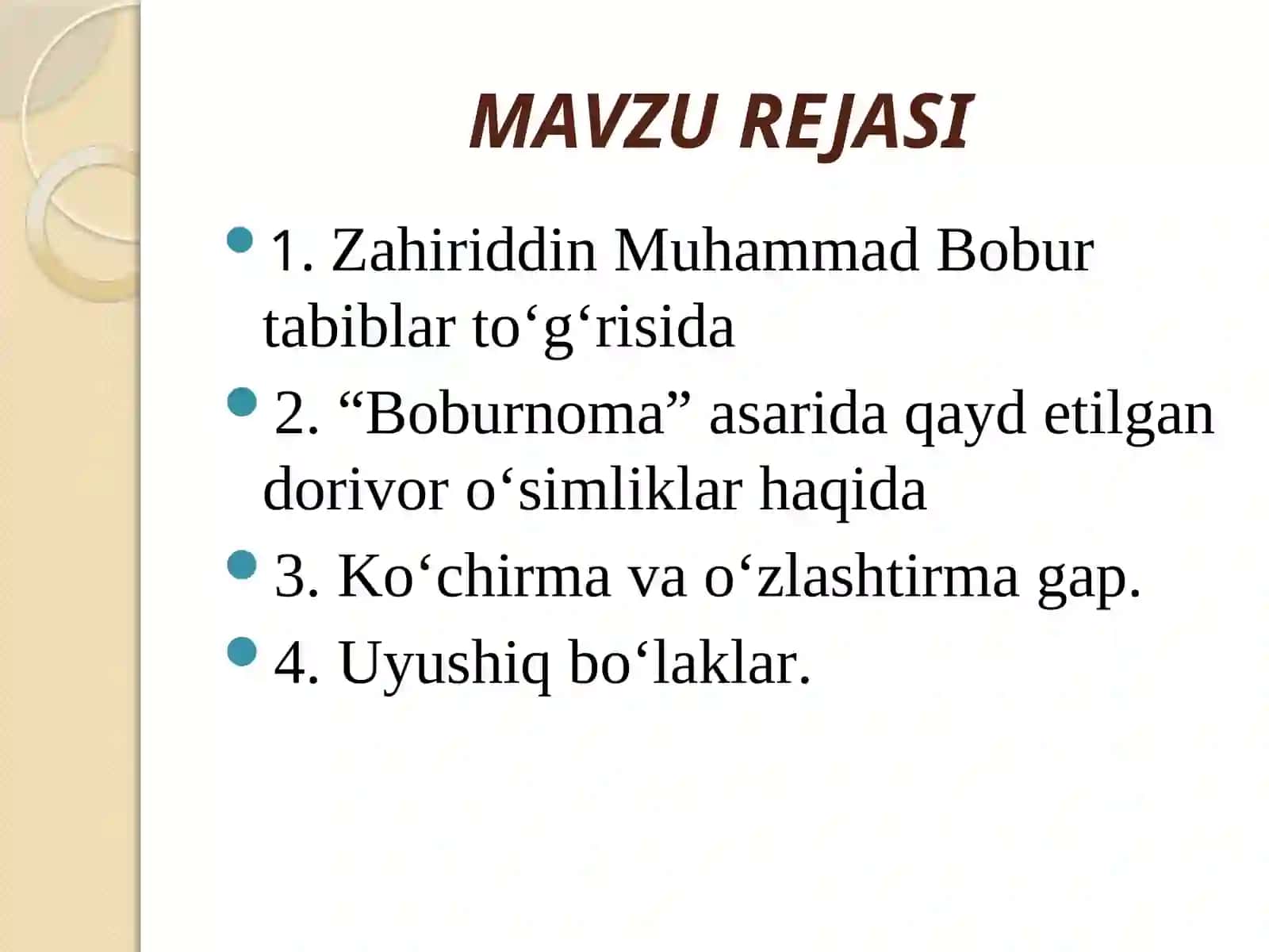 Zahiriddin Muhammad Bobur asarlarida dorivor o‘simliklar 3