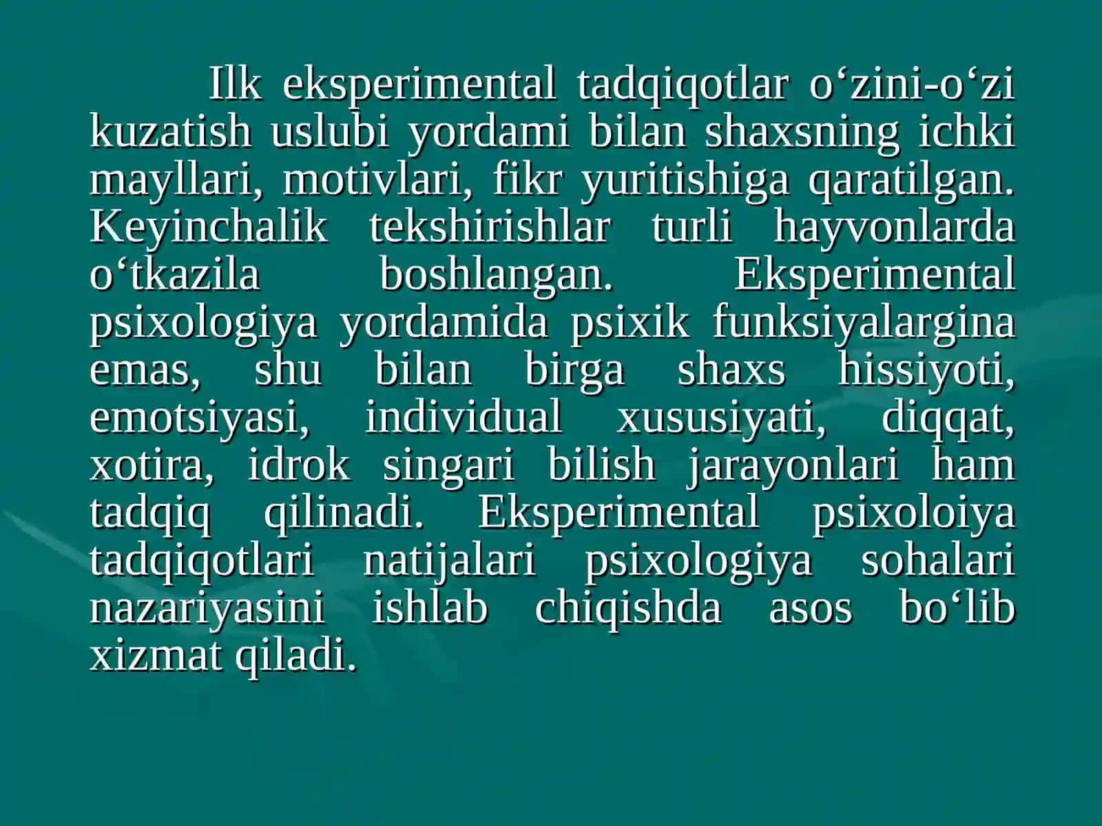 Psixologiyaning eksperimental asoslari 3