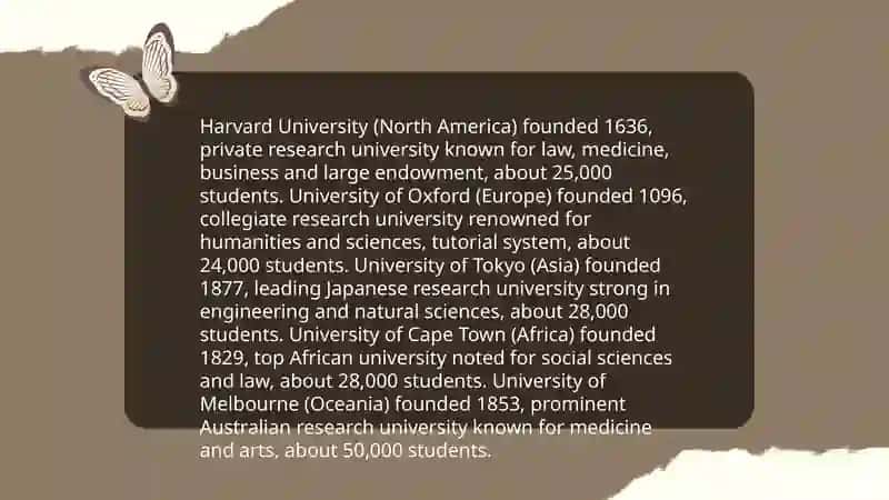 5 famous universities from different regions of the world 3