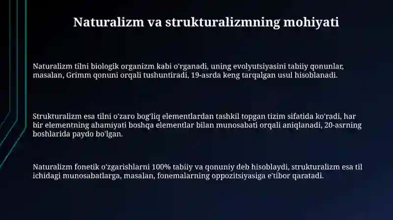 Naturalizm va Strukturalizmning Mohiyati va Asosiy Farqlari 3