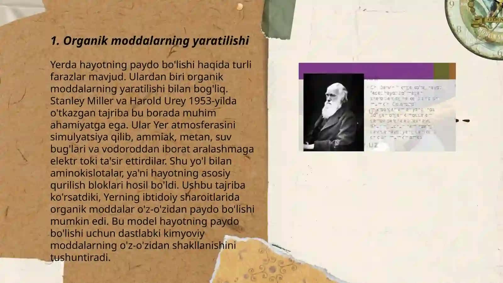 Yerda hayotning paydo bo'lishi haqida farazlar 3