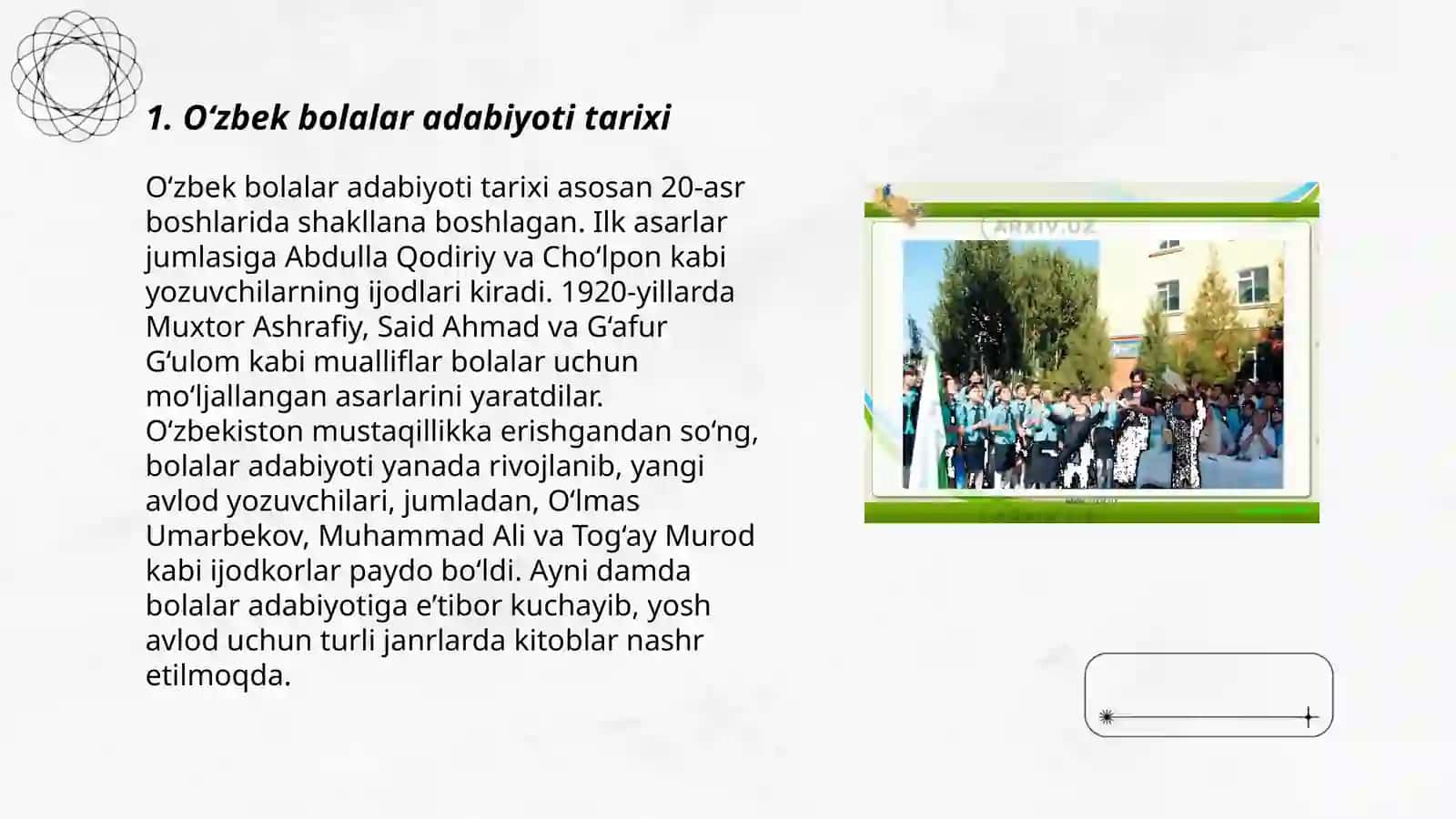 O‘zbek bolalar kitobxonligi tarixi 3