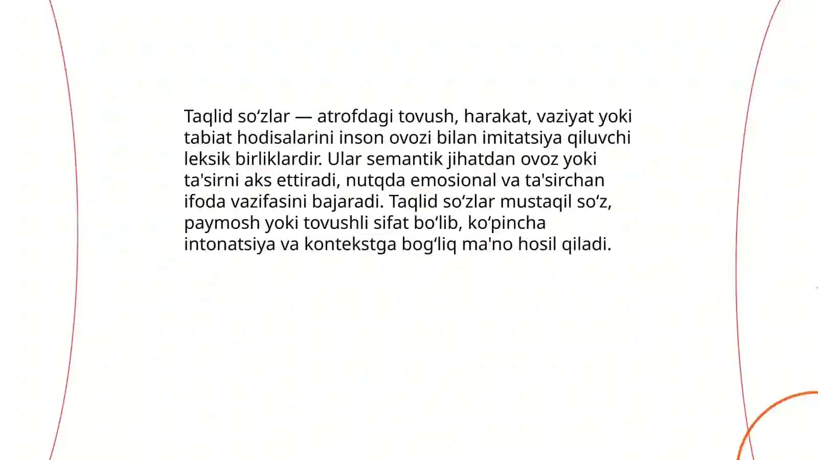 Taqlid so’zlar 3