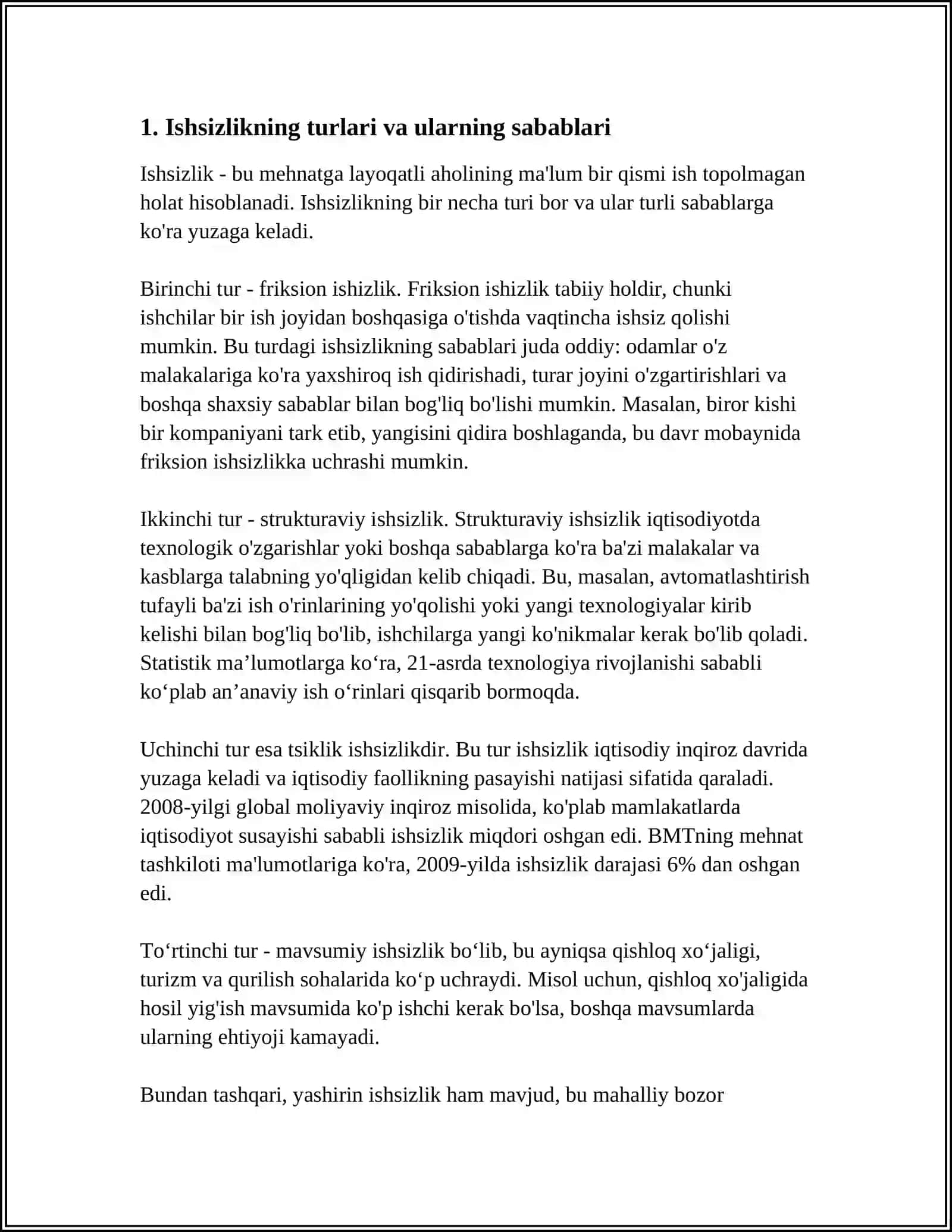 ISHSIZLIK VA UNI KAMAYTIRISHDA AMALIY YECHIMLAR 3