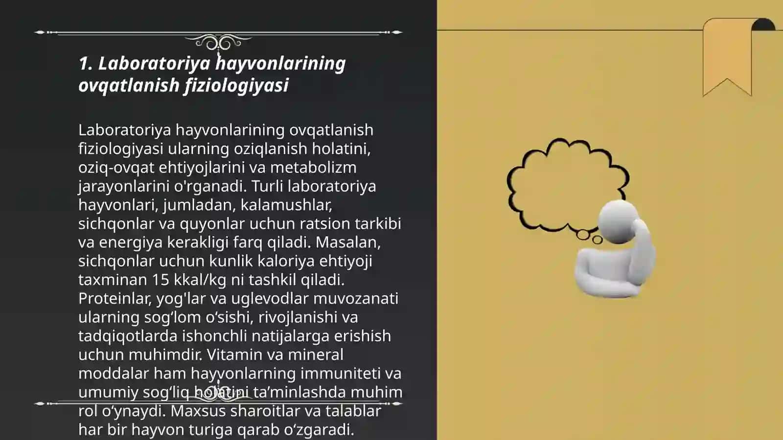 Labaratoriya hayvonlari uchun mustaqil ratsion tuzish 3
