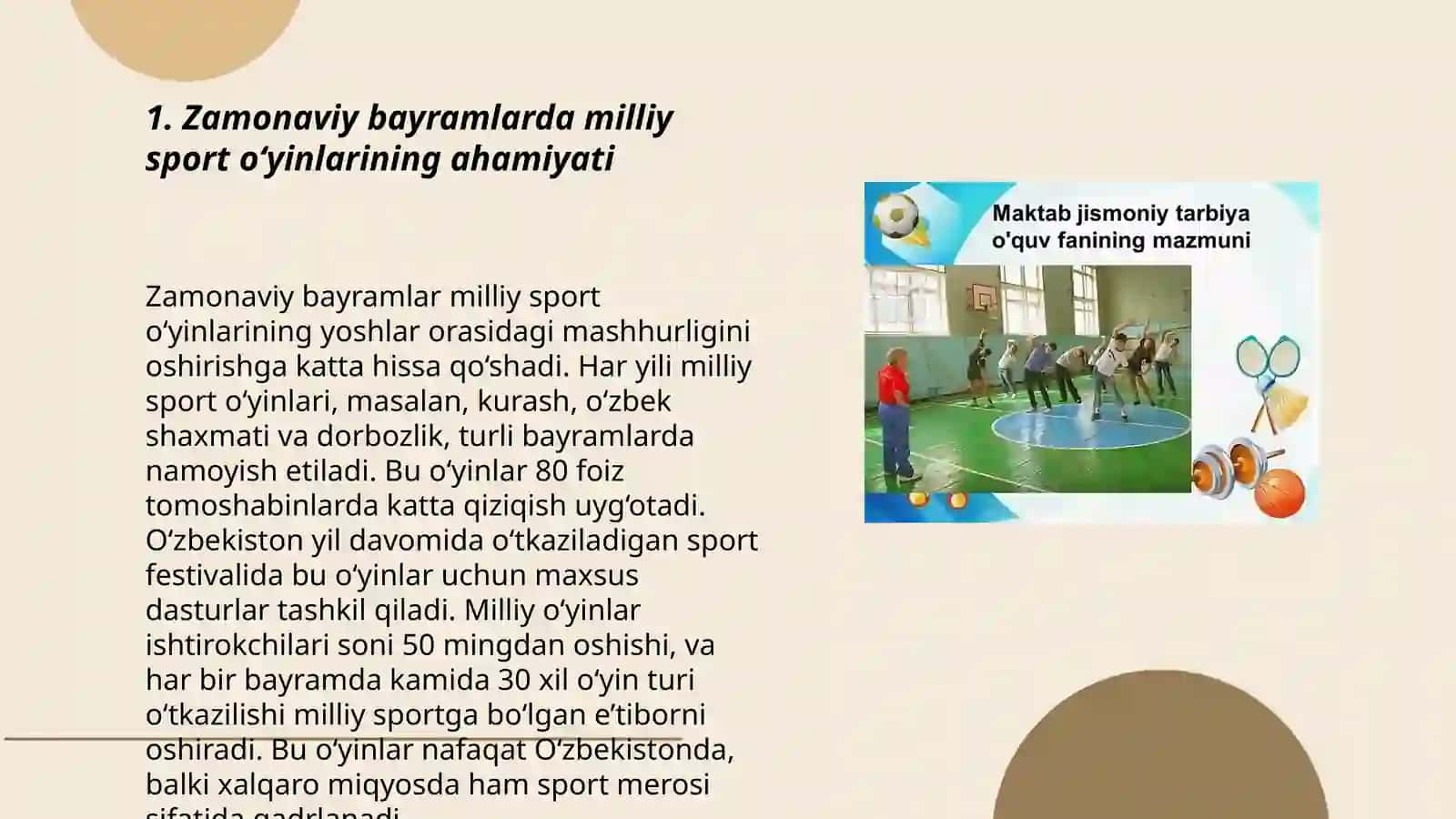 Zamonaviy bayramlar va milliy sport tadbirlarida jismoniy tarbiya 3